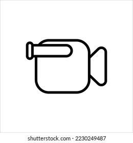 Video icon vector. Video camera vector. Player symbol.