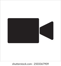 Video icon vector. Video camera vector. Player symbol. Linear style sign for mobile concept and web design. Video symbol logo illustration. vector graphics - Vector.