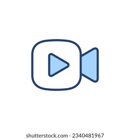 Video icon vector. video camera sign and symbol. movie sign. cinema