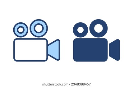 Video icon vector. video camera sign and symbol. movie sign. cinema