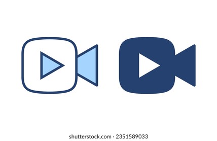 Video icon vector. video camera sign and symbol. movie sign. cinema