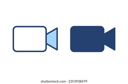 Video icon vector. video camera sign and symbol. movie sign. cinema