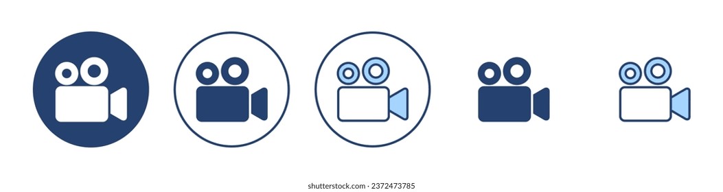 Video icon vector. video camera sign and symbol. movie sign. cinema