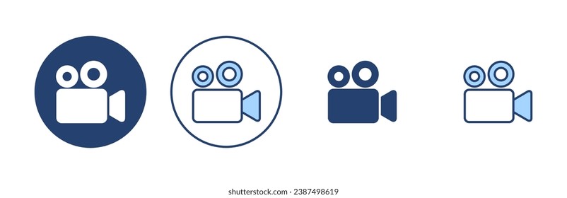 Video icon vector. video camera sign and symbol. movie sign. cinema