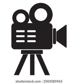 Video icon vector. Video camera sign and symbol design eps 10
