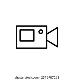 Video icon vector. video camera sign and symbol. movie sign. cinema