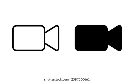 Video icon vector. video camera sign and symbol. movie sign. cinema