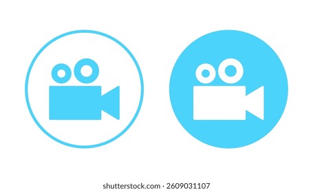 Video icon vector. video camera sign and symbol. movie sign. cinema