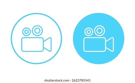 Video icon vector. video camera sign and symbol. movie sign. cinema