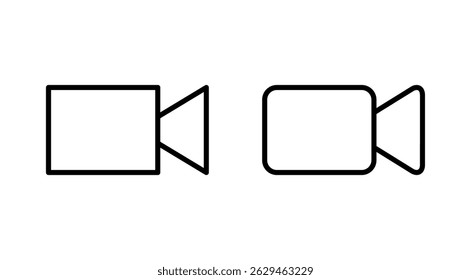 Video Icono Vector Video. Cámara signo y símbolo. señal de película. cine