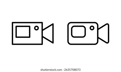 Video Icono Vector Video. Cámara signo y símbolo. señal de película. cine