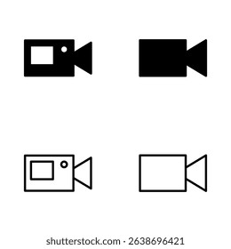 Video icon vector. video camera sign and symbol. movie sign. cinema