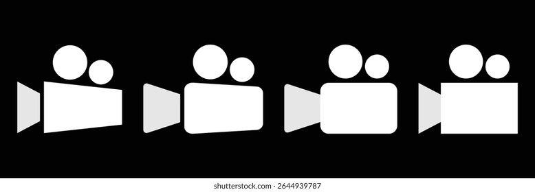 Video icon vector. Video camera sign and symbol. Movie sign. Cinema sign