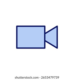 Video icon vector. video camera sign and symbol. movie sign. cinema