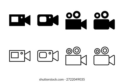 Video icon vector. video camera sign and symbol. movie sign. cinema
