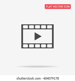 Video icon. Vector concept illustration for design.