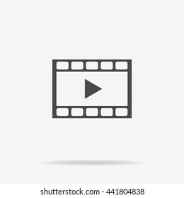 Video icon. Vector concept illustration for design.
