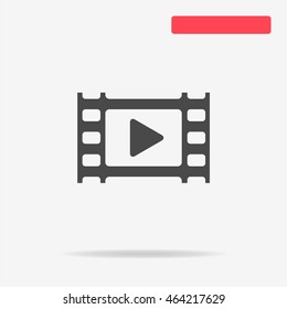Video icon. Vector concept illustration for design.