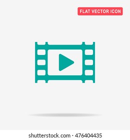 Video icon. Vector concept illustration for design.