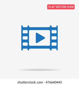 Video icon. Vector concept illustration for design.