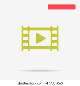 Video icon. Vector concept illustration for design.