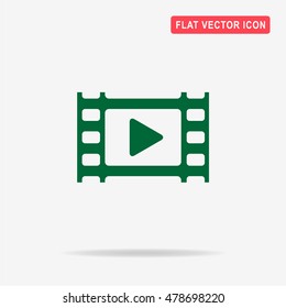Video icon. Vector concept illustration for design.