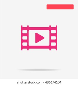Video icon. Vector concept illustration for design.