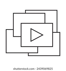 video icon vector design. video illustration vector design

