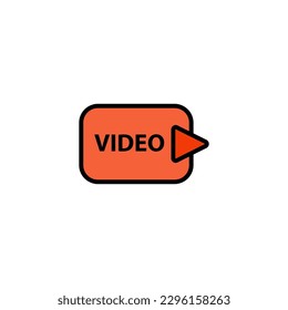 video icon vector design templates 