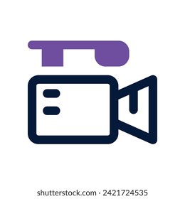 icono de vídeo. icono de doble tono vectorial para tu sitio web, móvil, presentación y diseño de logotipo.