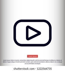 video  icon vector eps 10