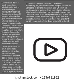video  icon vector eps 10