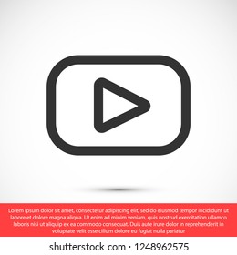 video  icon vector eps 10
