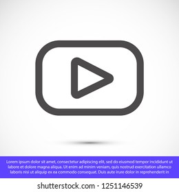 video  icon vector eps 10