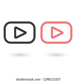video  icon vector eps 10