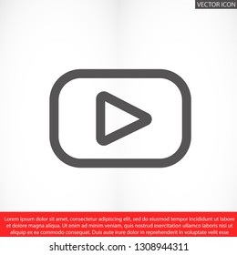 video  icon vector eps 10