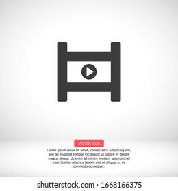 video icon. Vector Eps 10 . element online Flat Design