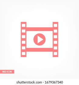 icono de vídeo. Vector Eps 10 . Diseño plano Lorem Ipsum