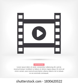 video icon. Vector  Eps 10 . Lorem Ipsum Flat Design 