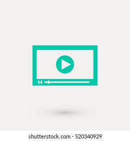 video icon vector, flat design best vector icon