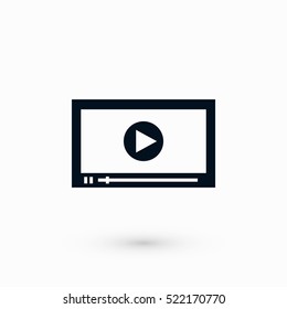 video icon vector, flat design best vector icon
