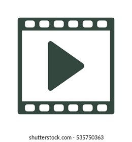 Video Icon Vector flat design style