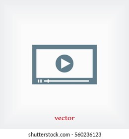 video icon vector, flat design best vector icon