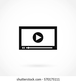 video icon vector, flat design best vector icon