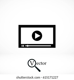 video icon vector, flat design best vector icon