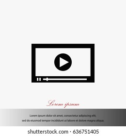 video icon vector, flat design best vector icon