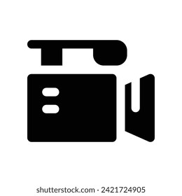 video icon. vector glyph icon for your website, mobile, presentation, and logo design.