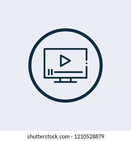 Video icon. Vector illustration