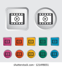 Video icon. Vector illustration.