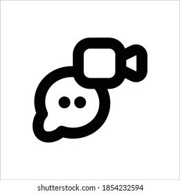 Video Icon - Vector Illustration .